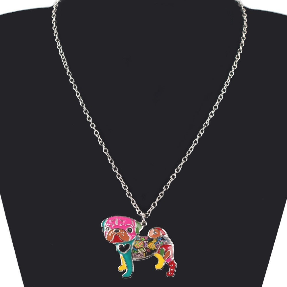 Pug Dog Choker Necklace - Discount Dog World