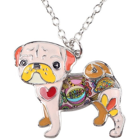 Pug Dog Choker Necklace - Discount Dog World