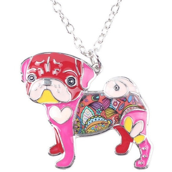 Pug Dog Choker Necklace - Discount Dog World