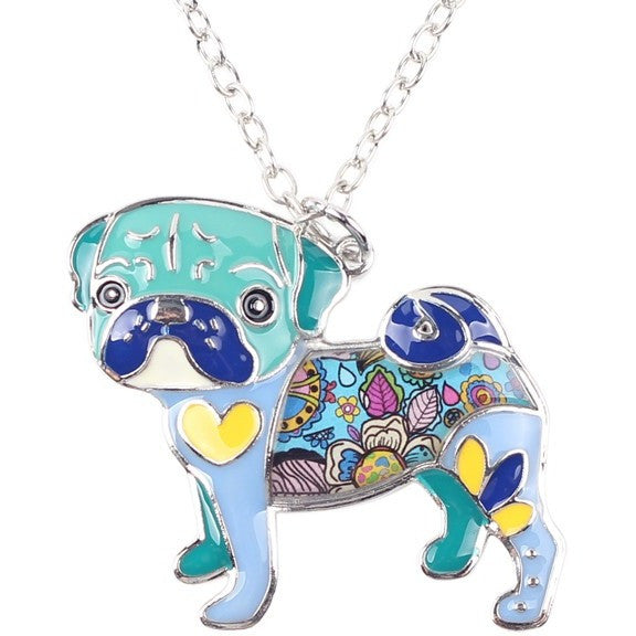 Pug Dog Choker Necklace - Discount Dog World